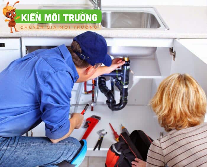 Thông tắc chậu rửa bát tại Cầu Giấy