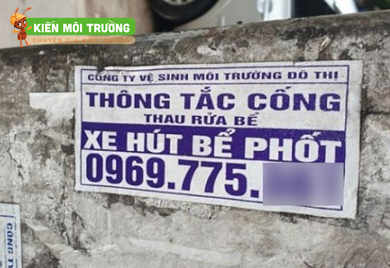 hút bể phốt tại hà đông