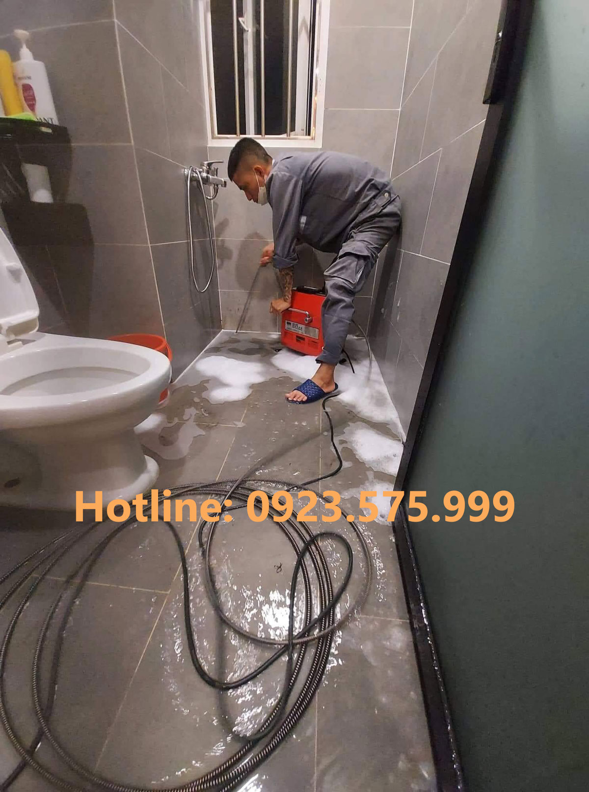 Thông tắc cống tại Ứng Hòa