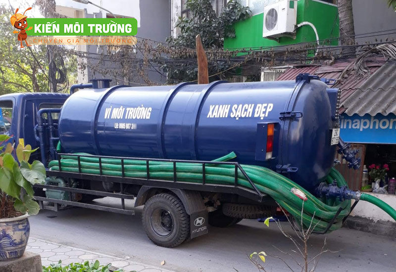 hút bể phốt tại Mai Động