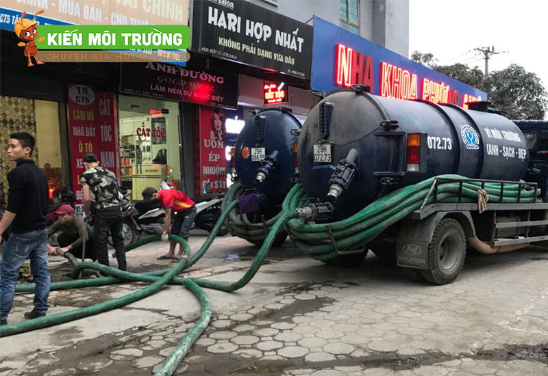 Hút bể phốt tại Khoái Châu