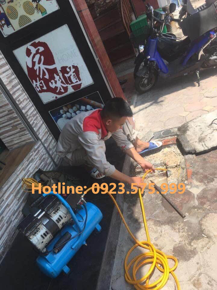 Thông tắc cống tại Hoài Đức