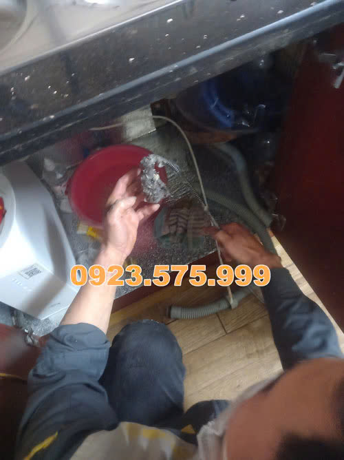 thông tắc chậu rửa bát tại Ba Vì