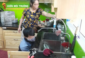 thông tắc chậu rửa bát tại Tây Hồ