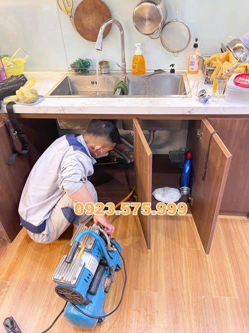 thông tắc chậu rửa bát tại Đan Phượng