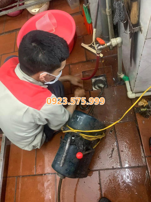 thông tắc cống tại KĐT Văn La