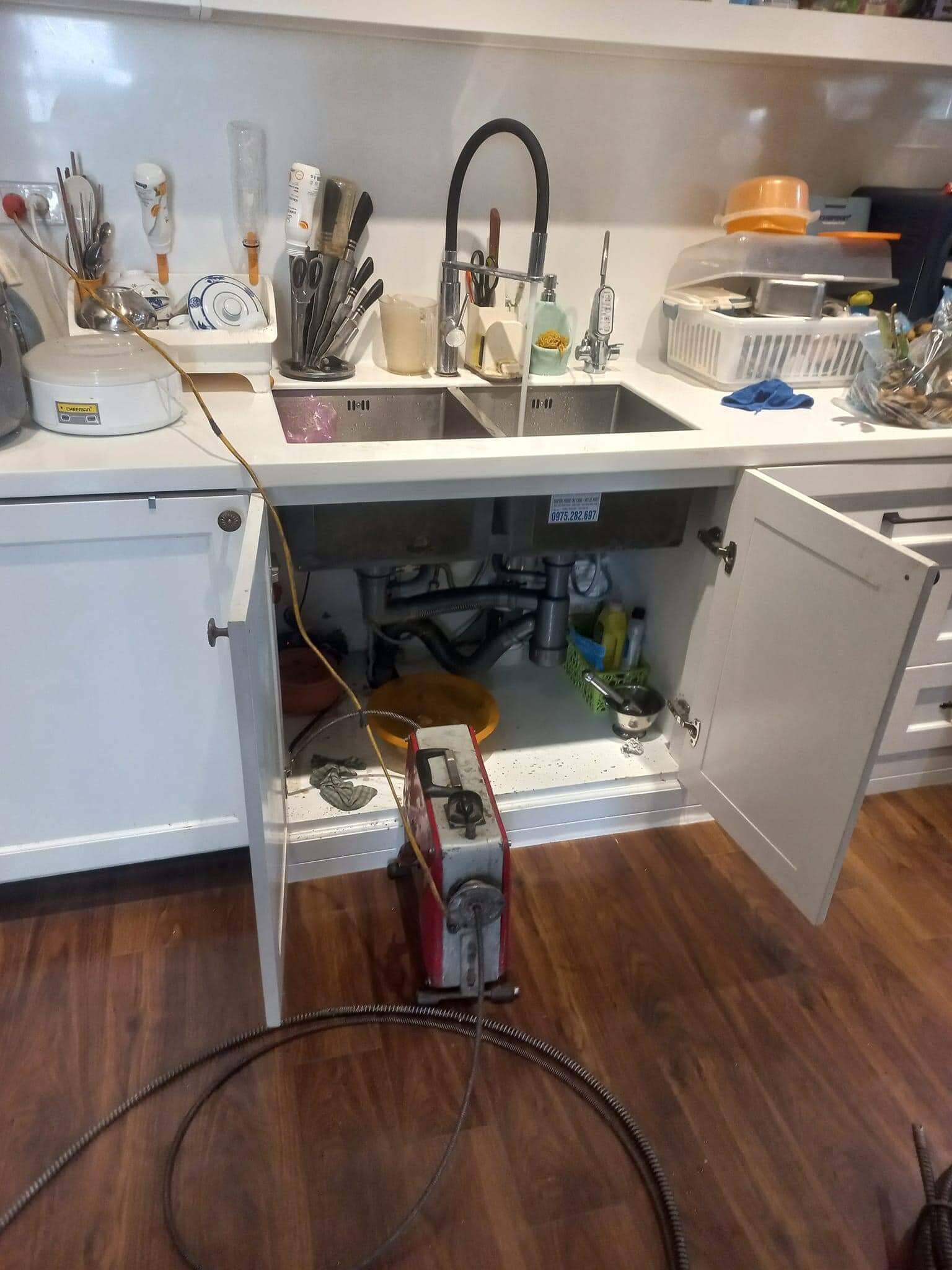 Thông tắc chậu rửa bát tại Bắc Giang 