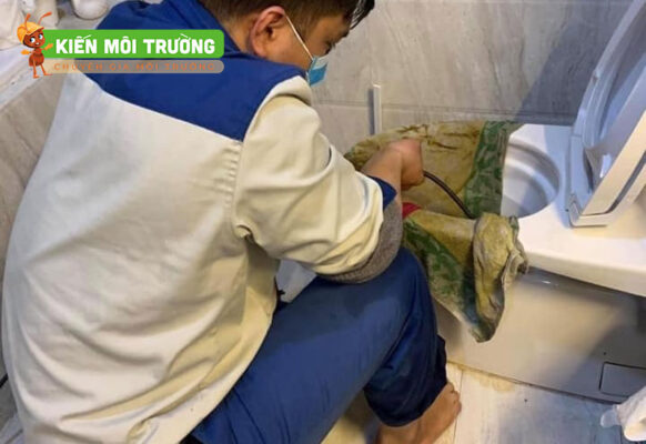 Thông tắc cống tại Đại Mỗ