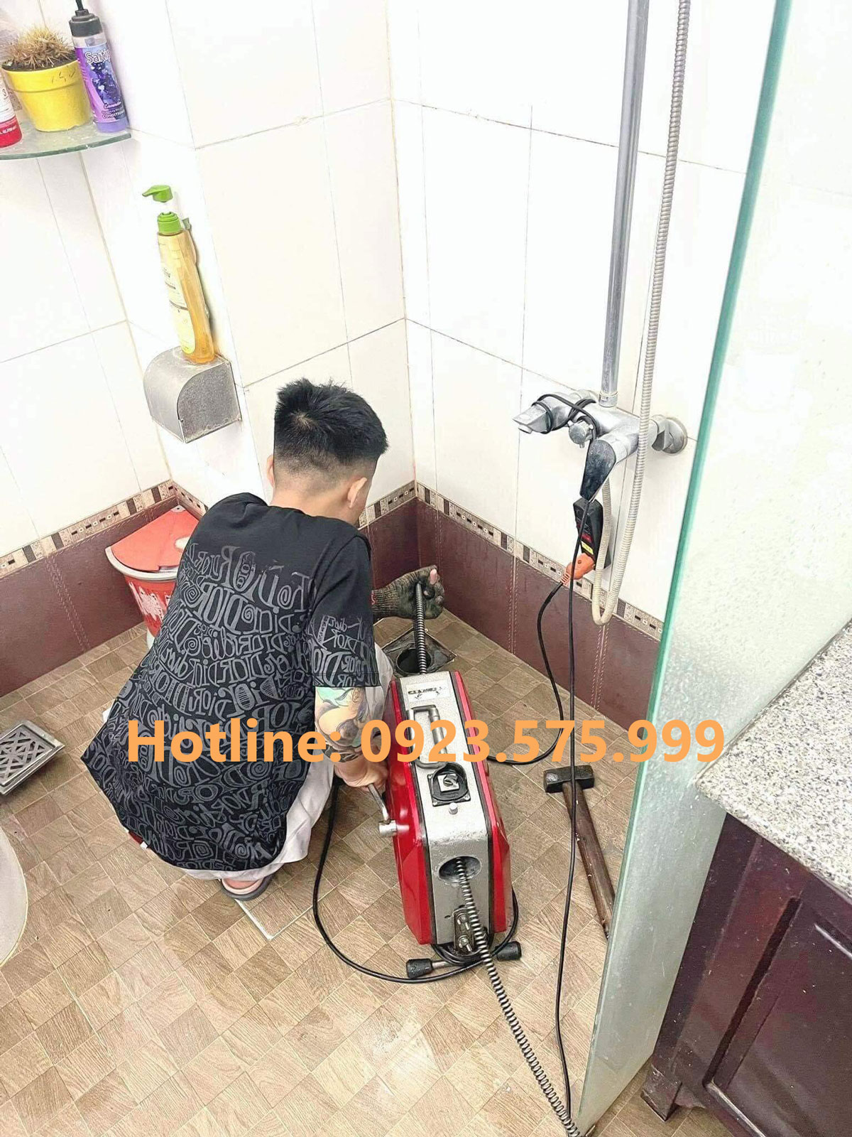 Thông tắc cống tại Đồng Sơn 