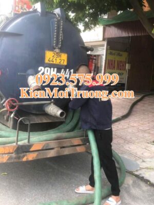 xe hút bể phốt tại hiệp hòa