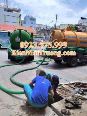 xe hút bể phốt huyện lục nam