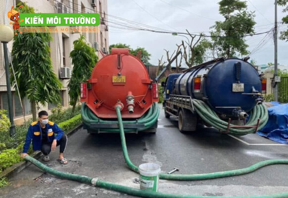 hút bể phốt tại lục nam