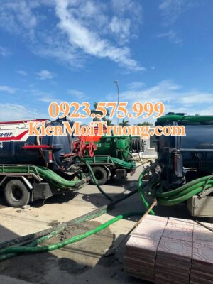 xe hút bể phốt vân đồn